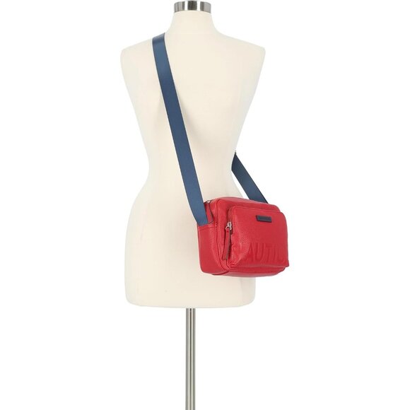 Nautica Crossbody Bag Women's Red Out And About Adjustable Shoulder Strap Purse - Picture 6 of 6